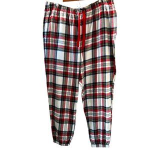 Old Navy NEW Flannel Plaid Jogger Pajama Pants Size XXL Tall